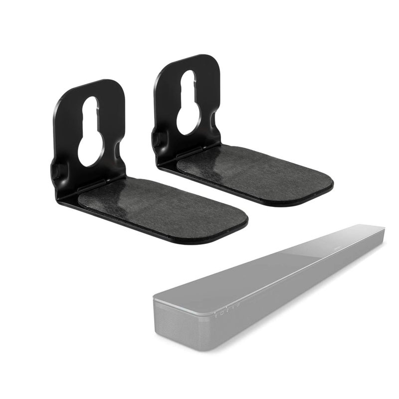 Yimaut Wall Mount Bracket for JBL Bar 5.1 / Bar 3.1 / Bar 2.1 / Bar Studio Soundbar, 2 Pieces Black Sound Bar Brackets Holder + Screws + Metal Holder Screws - Image 4